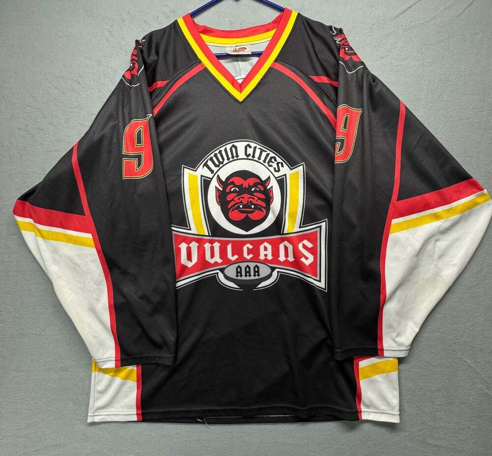 Vintage Twin Cities Vulcans AAA Hockey Jersey Size Large